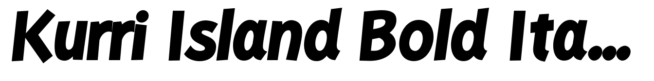 Kurri Island Bold Italic
